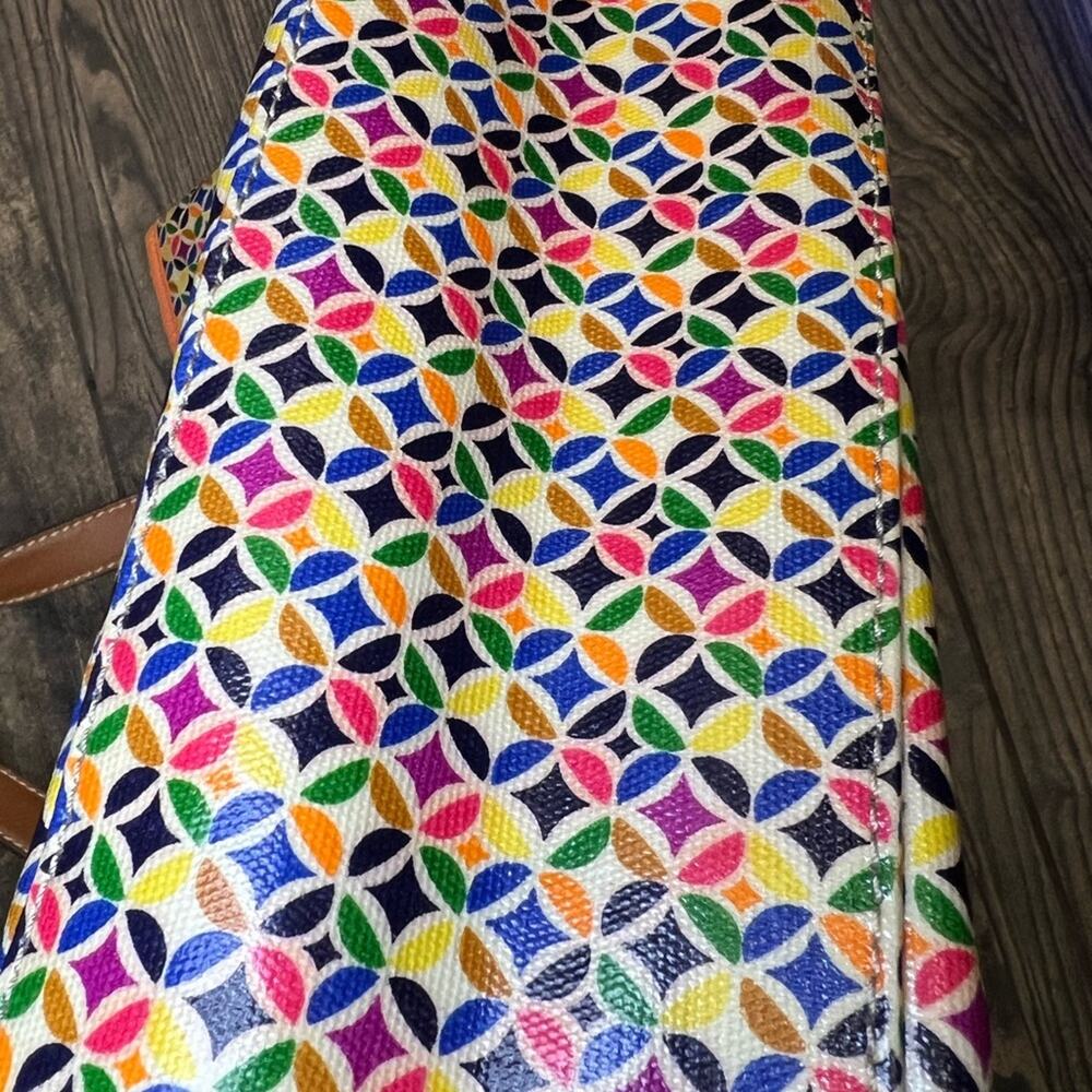 Fossil Geometric Waxed Canvas Shoulder Bag - image 3